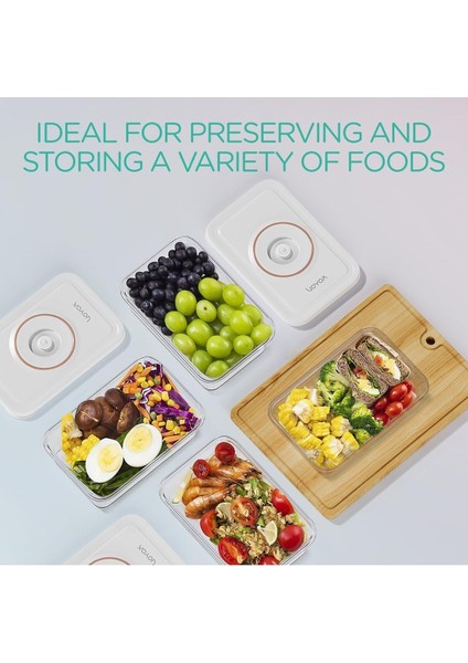 Vakumlu Kap, 3 Farklı Boyut, Yeniden Kullanılabilir, Aşınmaya Dayanıklı Gıda Saklama Kutusu fiyatları