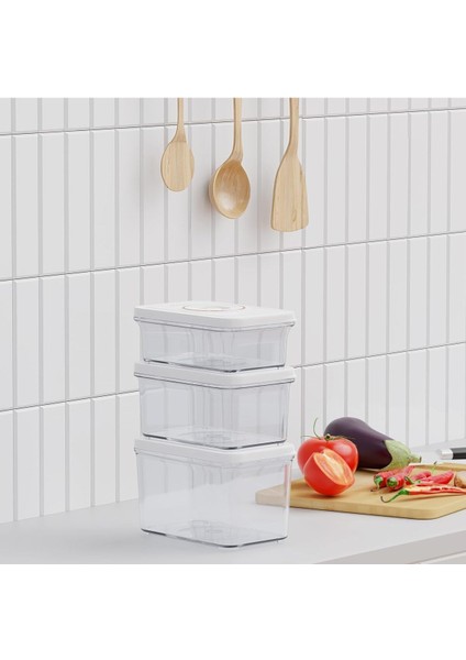 Vakumlu Kap, 3 Farklı Boyut, Yeniden Kullanılabilir, Aşınmaya Dayanıklı Gıda Saklama Kutusu indirimleri
