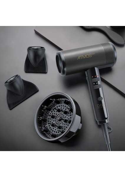 Atmos Dry Compact Saç Kurutma Makinesi, 2000W Fırçasız Dc Motor, Sessiz, Difüzörlü