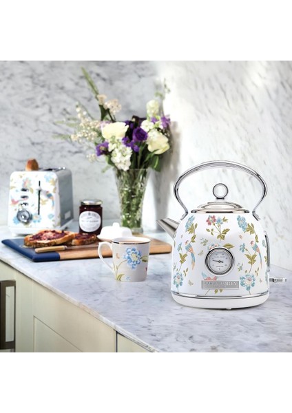 El Yapımı Motifli Elveden White Kablosuz Su Isıtıcı 1.7l, Termometreli, 2.2 Kw, Aşırı Isınma Koruma modelleri