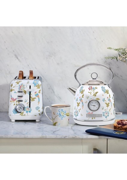 El Yapımı Motifli Elveden White Kablosuz Su Isıtıcı 1.7l, Termometreli, 2.2 Kw, Aşırı Isınma Koruma fırsatları