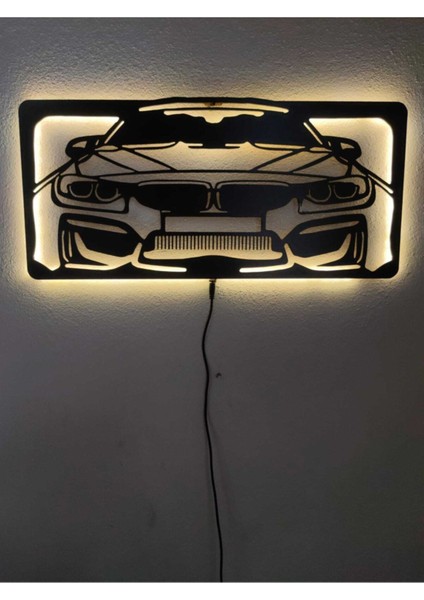 Bmw Araba LED Işıklı Tablo