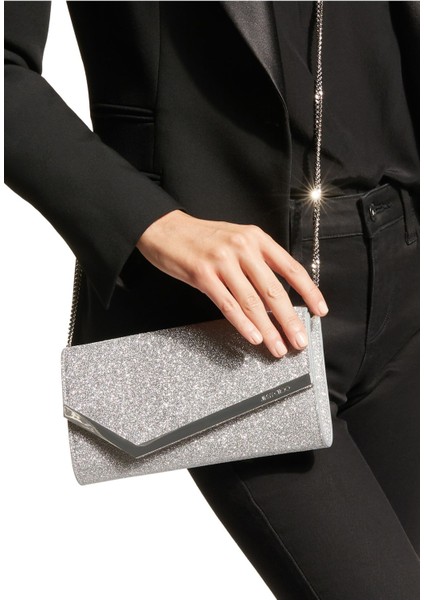 Parlak Deri Clutch Çanta