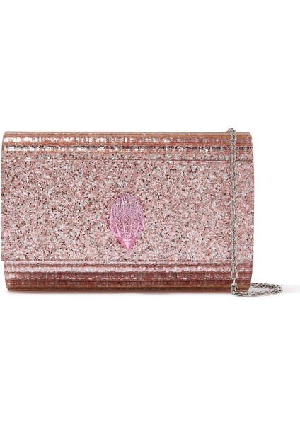 Eşsiz Eagle Kapaklı Pleksi Clutch Çanta