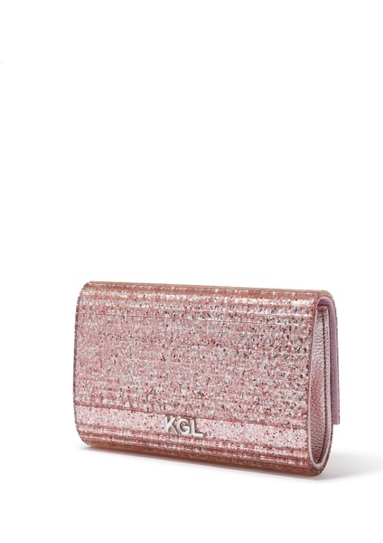 Eşsiz Eagle Kapaklı Pleksi Clutch Çanta