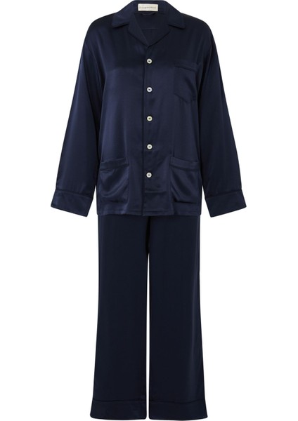 Saten Uzun Pijama Takımı