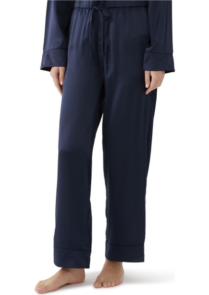 Saten Uzun Pijama Takımı