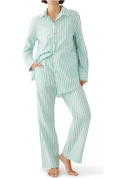 Şık Pamuklu Pijama Üstü