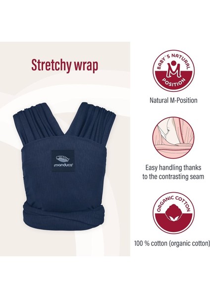 Elastik Bebek Slingi, Yeni Doğanlardan 15 Kg'a Kadar, Organik Pamuk, Yumuşak Jersey Örgü Kumaş fırsatları