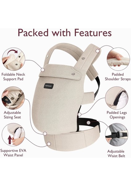 Ergonomik Bebek Taşıyıcı, Hafif, Rahat, 3- 20 Kg, Bel Destekli fiyatları