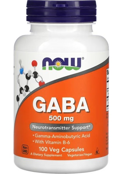 Gaba With Vitamin B-6 500 mg 100 Veg Capsules