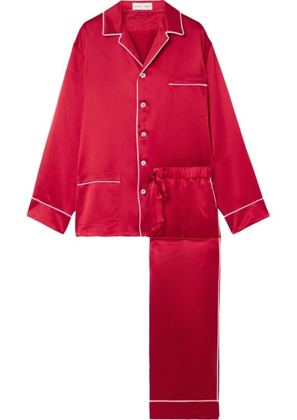 Saten Ipek Pijama Takımı