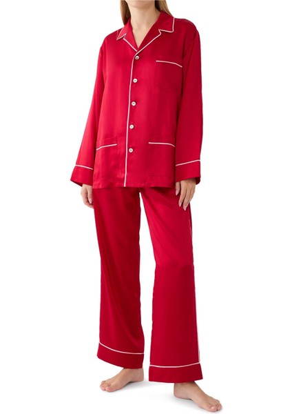 Saten Ipek Pijama Takımı
