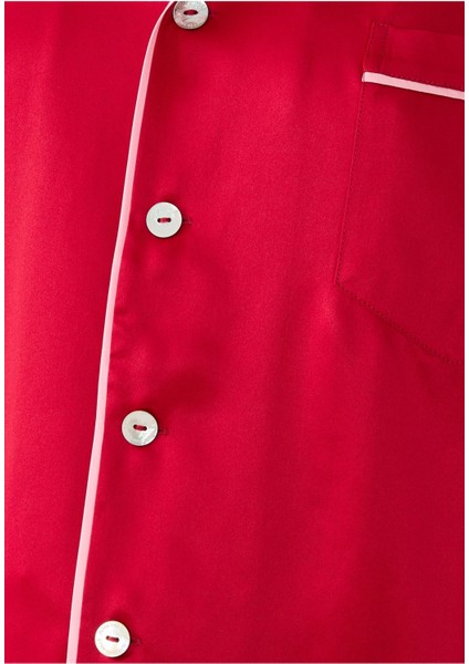 Saten Ipek Pijama Takımı