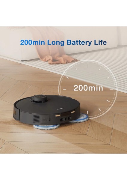 Deebot T30 Pro Omni Robot Süpürge, Mop Fonksiyonu, 11.000 Pa Emiş Gücü, Zerotangle Teknolojisi