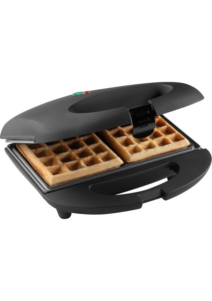 Waffle Makinesi,xl Teppanyaki Tasarım, Yapışmaz Kaplama, Isı Yalıtımlı Bambu Sap