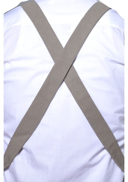 Gri Çok Amaçlı Kloş Önlük, Şık ve Kullanışlı, Polyester, 64x75 cm