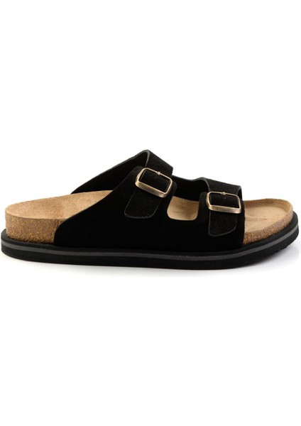 Siyah Leather Erkek Terlik E04801198002