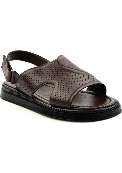 Kahve Leather Erkek Sandalet E05557240643 fiyatları