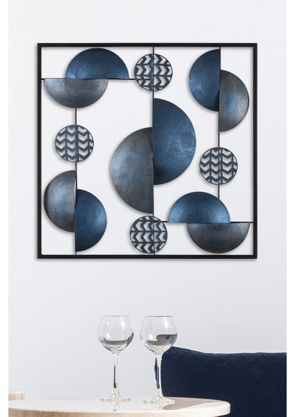 Doreart Aurora Metal Duvar Tablosu, Ev Ofis Duvar Panosu (Mavi) fiyatları