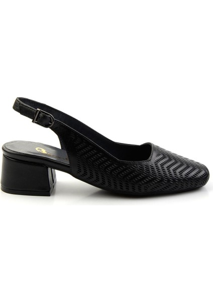 Siyah Leather Kadın Klasik Topuklu Ayakkabı K01531252103