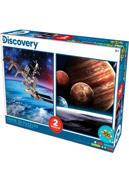 Discovery Uydular ve Gezegenler Ikili Puzzle 200 Parça 1