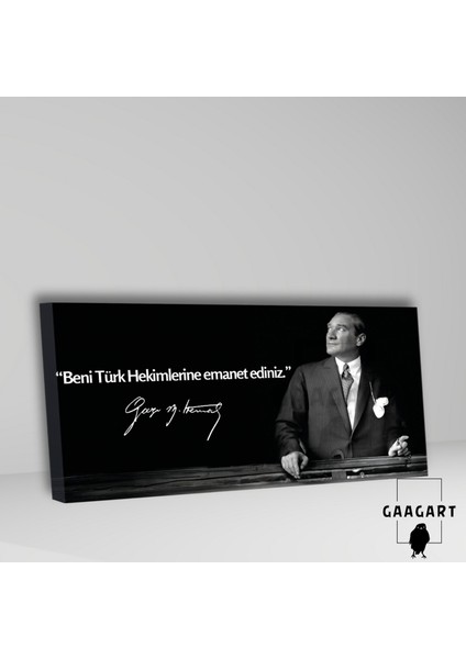Panoramik Kanvas Makam Panosu “beni Türk Hekimlerine Emanet Ediniz.” Atatürk fiyatları