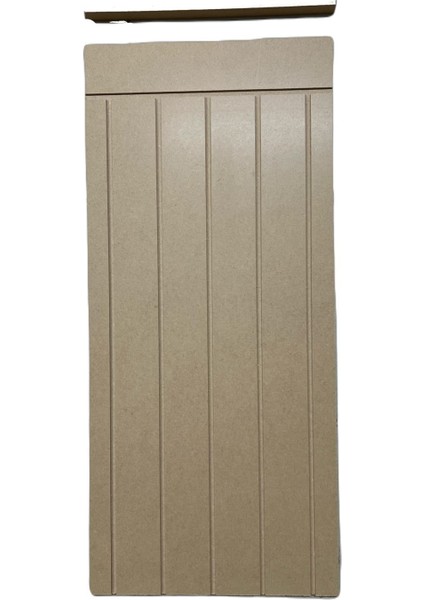 Dekoratif Duvar Paneli ( 45 x 100 cm ) Boyanabilir Ahşap 10 mm Ham Mdf Duvar Paneli