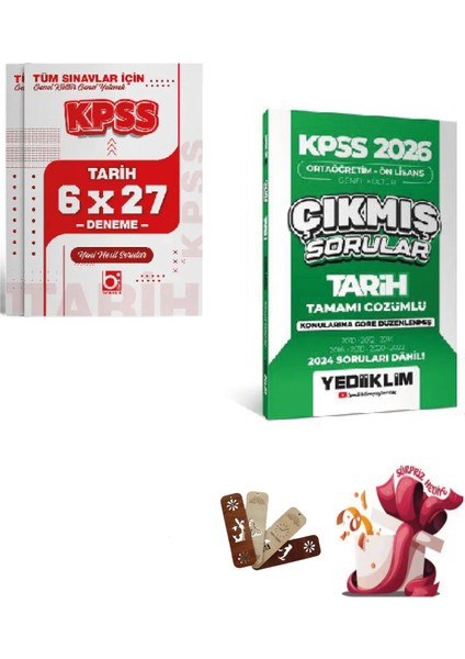 2026 Kpss Gygk Ortaöğretim Önlisans Tarih Çıkmış Sorular ve Denem