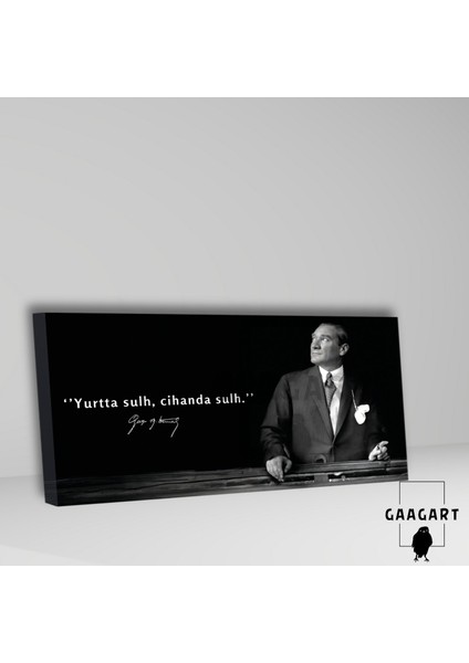 Panoramik Kanvas Makam Panosu Atatürk ‘’yurtta Sulh, Cihanda Sulh.’’ fiyatları