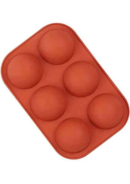 Çikolata Kalıbı Pişirme Kek Kalıbı Yarım Küre Silikon Kalıbı 8X8X4 cm Gt107