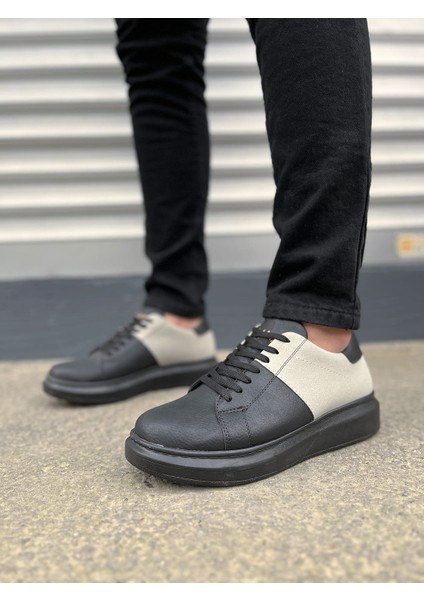 JY151 Boost Bağcıklı Cilt Süet Erkek Günlük Sneaker Ayakkabı Csst - Siyah/gri