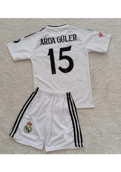 R.madridarda Güler Beyaz Dijital Baskılı Çocuk Futbol Forması 2 Li Set