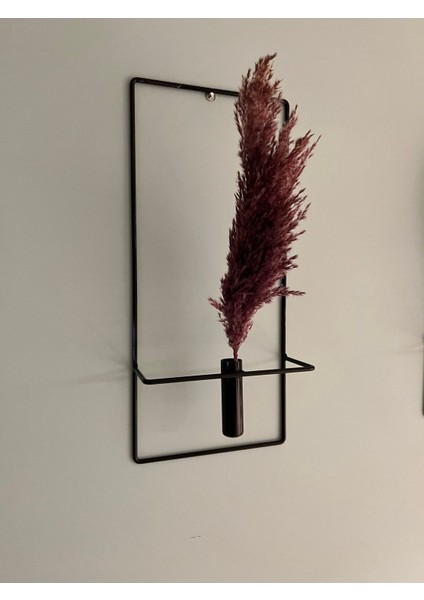 2 Adet Kare Siyah Metal Çiçeklik , Modern Dekoratif Metal Çiçeklik fiyatları