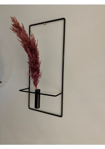 2 Adet Kare Siyah Metal Çiçeklik , Modern Dekoratif Metal Çiçeklik modelleri