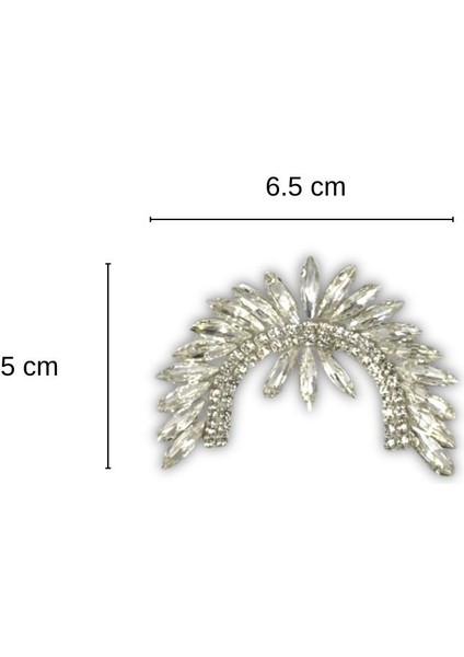 Yapıştırma Sivri Taşlı Iki Sıra C Form Aksesuar modelleri