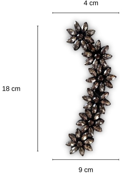 Dikme Gri Taşlı Eğimli Aksesuar