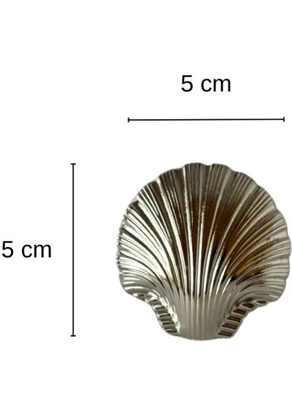 Metal Deniz Kabuğu Figürlü Broş modelleri