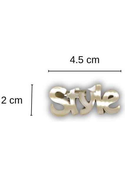 Lazer Kesim Style Yazılı Broş