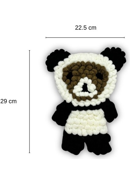 Dikme Kalın Örgü Ipli Panda Aksesuar