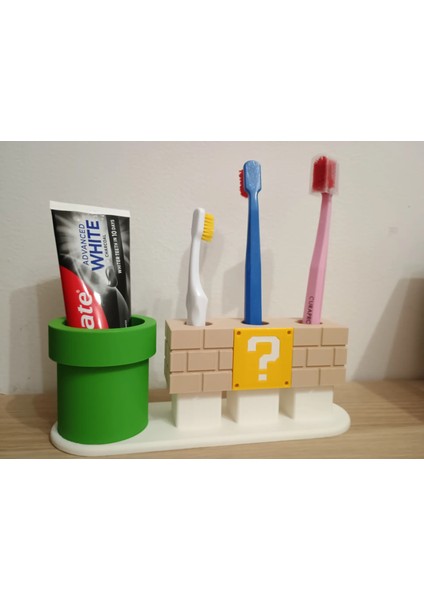 Süper Mario Diş Fırçası Raf Düzenleyici,banyo Düzenleyici