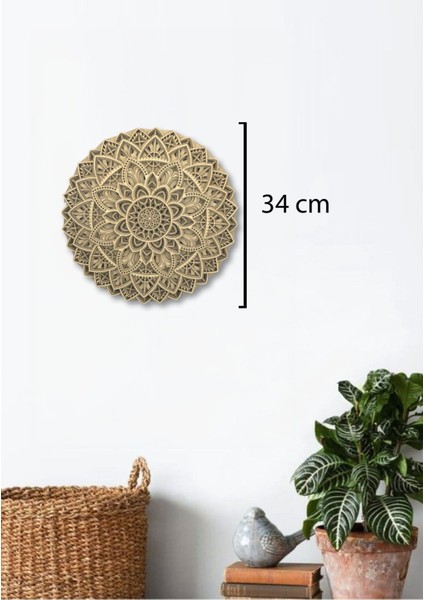 Ahşap Mandala Çok Katmanlı Dekoratif Duvar Süsü Büyük fiyatları