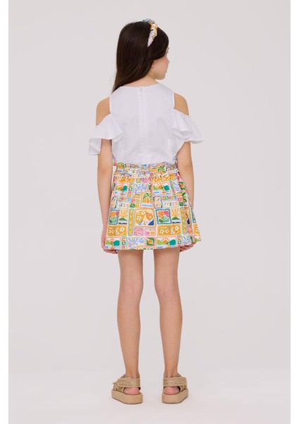 Bg Store Kız Çocuk Desenli Etek fırsatları