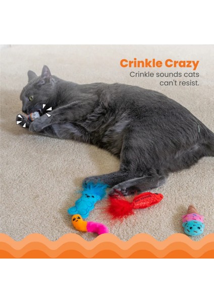 Kitty Sweet Treats Catnip'li Kedi Oyuncağı 6'lı Paket modelleri