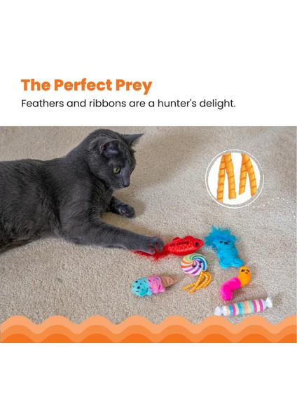 Kitty Sweet Treats Catnip'li Kedi Oyuncağı 6'lı Paket fırsatları