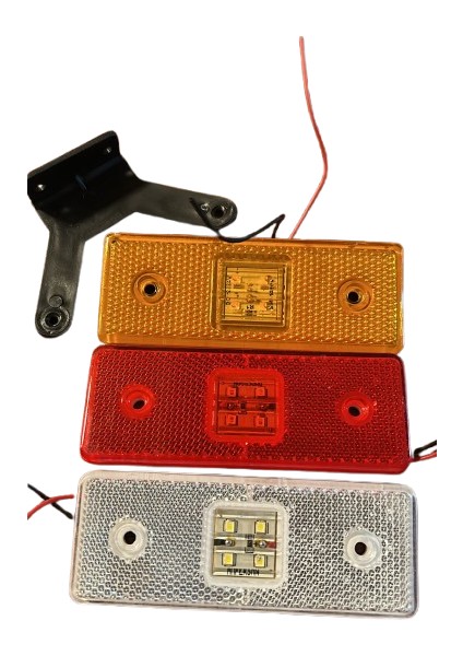 10 Adet Side Marker Dorse Yan Sallama LED Lamba Kırmızı 12V-24V