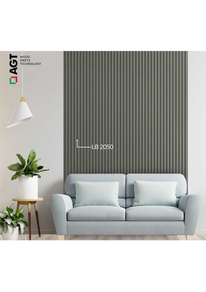 Antalya Yıldız Duvar Lambri Profili Lb 2050 Duvar Paneli Soft Touch Fırtına Gri