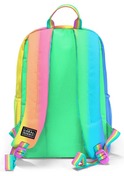 Renkli Çizgili 3’lü Okul Çanta Seti SET0123673 fırsatları