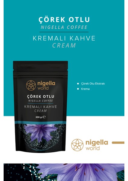 Çörek Otlu Kremalı Kahve 200 gr