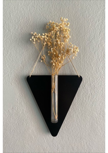 Ahşap Dekoratif Üçgen 3'lü Duvar Çiçekliği (Çiçek Hediyeli) fiyatları